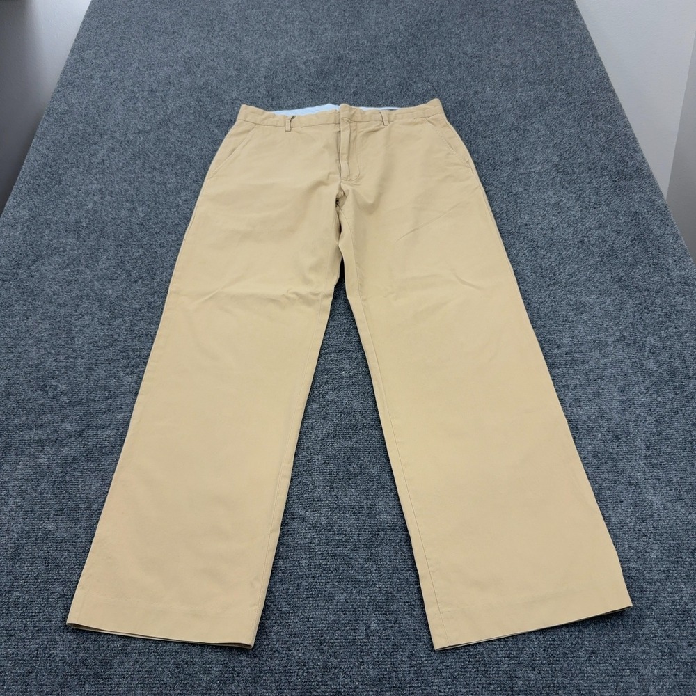 Banana Republic‎ Straight Dress Chino Mens 34x32 Tan Cotton Straight Leg Classic